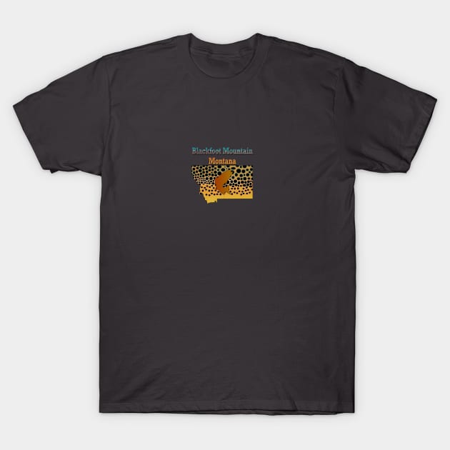 Blackfoot Mountain Montana T-Shirt by MikaelJenei